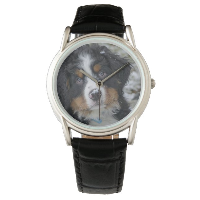 Berner Hond Puppy Tweede Horloge (Voorkant)