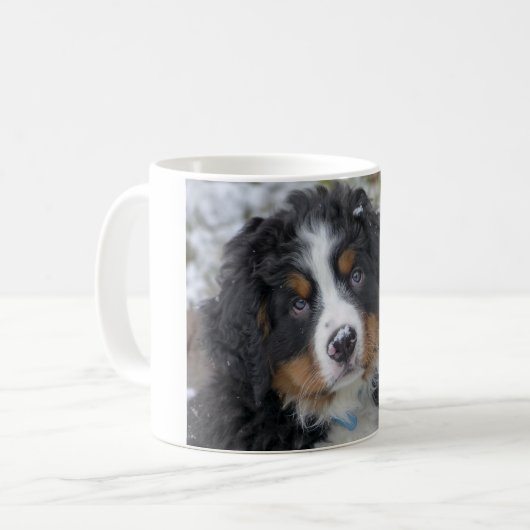 Berner Hond Puppy Tweede Koffiemok (Voorkant links)