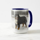 Berner in de sneeuw mok (Voorkant rechts)