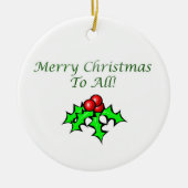 Berner in Sleigh Keramisch Ornament (Voorkant)