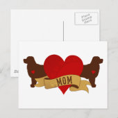 Berner Mam [stijl Tattoo] Briefkaart (Voorkant / Achterkant)
