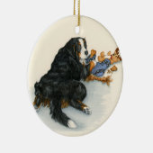 Berner met veeteelt keramisch ornament (Rechts)