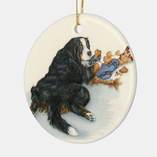 Berner met veeteelt keramisch ornament (Links)