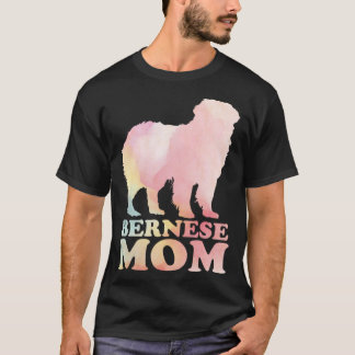 Berner Moeder Kleurrijke Berner Hond Mam Moederdag T-shirt