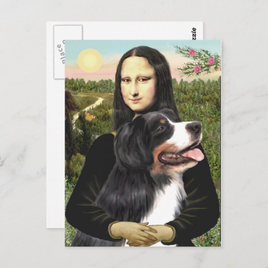 Berner - Mona Lisa - Gepersonaliseerd Briefkaart (Voorkant / Achterkant)