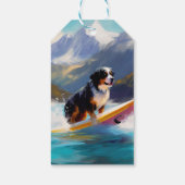 Berner Mountain Beach Surfen Schilderij Cadeaulabel (Achterkant)