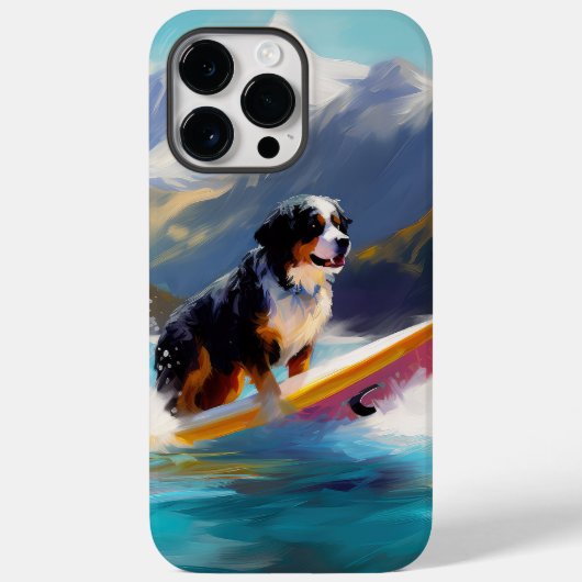 Berner Mountain Beach Surfen Schilderij Case-Mate iPhone Case (Achterkant)