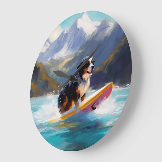 Berner Mountain Beach Surfen Schilderij Grote Klok (Hoek)