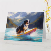 Berner Mountain Beach Surfen Schilderij Kaart (Gele Bloem)