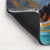 Berner Mountain Beach Surfen Schilderij Muismat (Hoek)