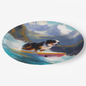 Berner Mountain Beach Surfen Schilderij Papieren Bordje (Gekanteld)