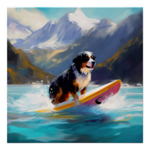 Berner Mountain Beach Surfen Schilderij Perfect Poster
