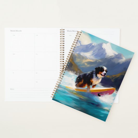Berner Mountain Beach Surfen Schilderij Planner (Display)