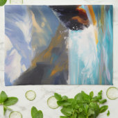 Berner Mountain Beach Surfen Schilderij Theedoek (Gevouwen)