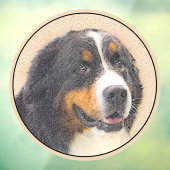 Berner Mountain Dog 2 schilderij - Originele honde Raamsticker (Vel 3)