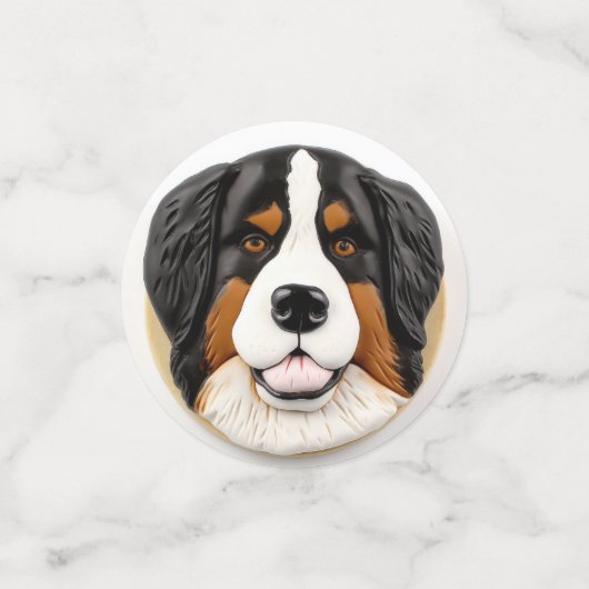 Berner Mountain Dog 3D geïnspireerd Confetti (Kleine voorkant)