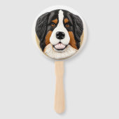 Berner Mountain Dog 3D geïnspireerd Handwaaier (Voorkant)
