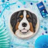 Berner Mountain Dog 3D geïnspireerd Papieren Bordje (Feest)