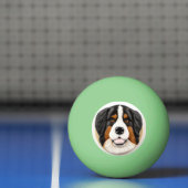 Berner Mountain Dog 3D geïnspireerd Pingpongbal (Net)