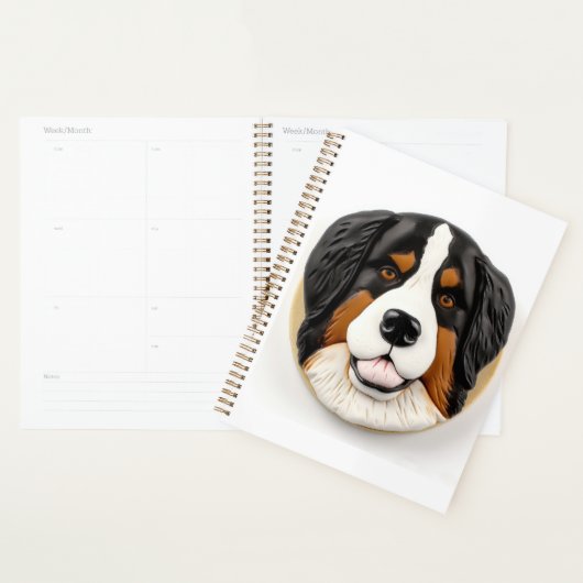 Berner Mountain Dog 3D geïnspireerd Planner (Display)