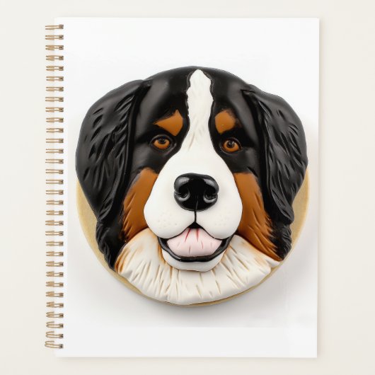 Berner Mountain Dog 3D geïnspireerd Planner (Voorkant)