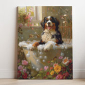 Berner Mountain Dog Art, Badkamer Art Canvas Afdruk