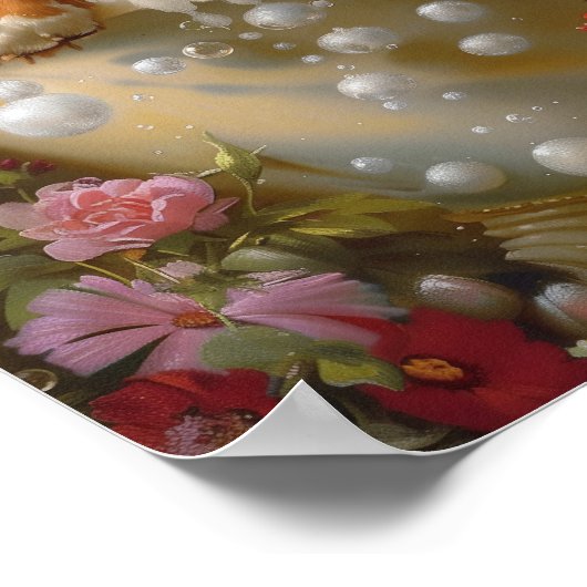 Berner Mountain Dog Art, Badkamer kunstwerk Poster (Hoek)