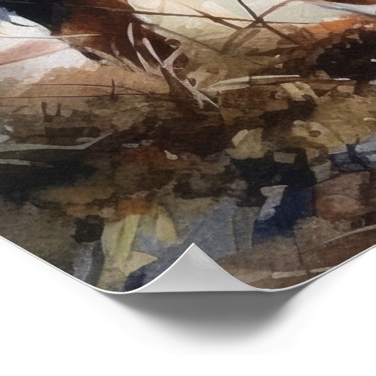 Berner Mountain Dog Art Print Poster (Hoek)