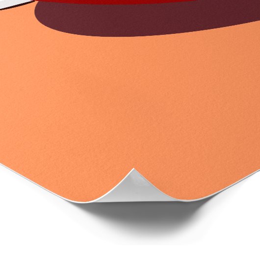 Berner Mountain Dog Eating Fondue Poster (Hoek)