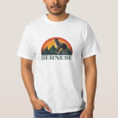 Berner Mountain Dog Gift Retro Hondenliefhebbers T-shirt (Voorkant)