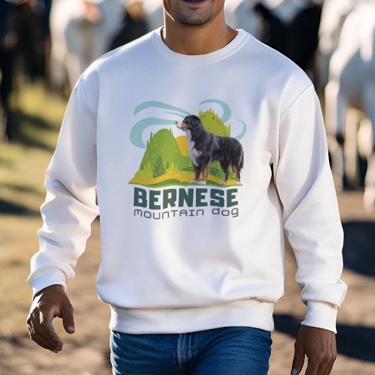 Berner Mountain Dog Gift Retro Hondenliefhebbers Trui