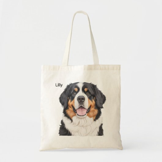 Berner Mountain Dog Gift voor Berner Sennenhond Tote Bag (Voorkant)