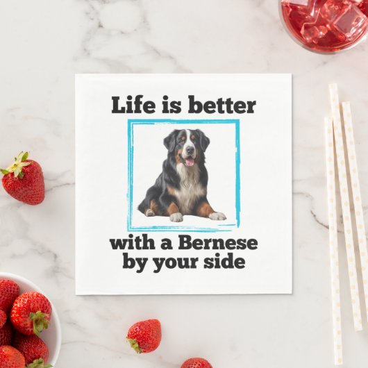 Berner Mountain Dog - Het leven is beter met een B Servet (Insitu)