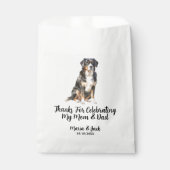 Berner Mountain Dog Pet Cocktail Bruiloft Bedankzakje (Voorkant)