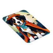 Berner Mountain Dog Puppy Halloween Magneet (Rechterzijde)