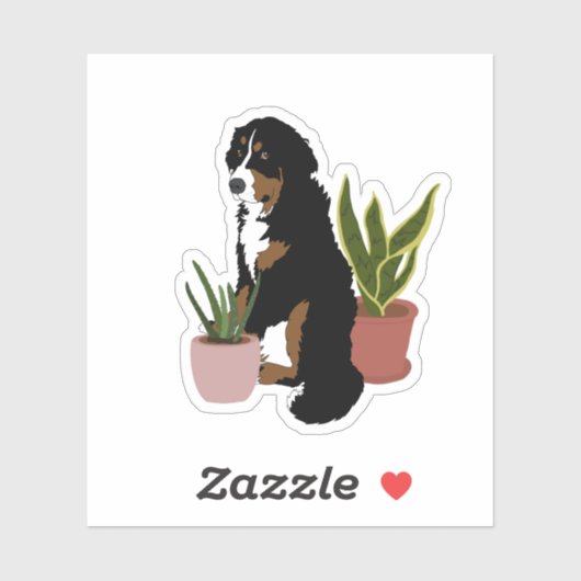 Berner Mountain Dog Puppy Sticker (Vel)