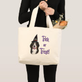 Berner Mountain Dog Trick Grote Tote Bag (Voorkant (product))