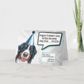 Berner Mountain Dog Vaderdag Dog Dad Kaart (Voorkant)