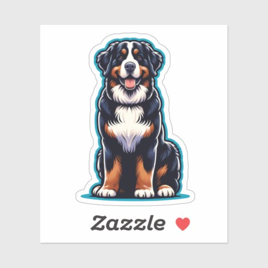 Berner Mountain Dog Waterdichte Sticker (Vel)
