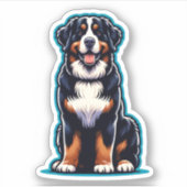 Berner Mountain Dog Waterdichte Sticker (Voorkant)