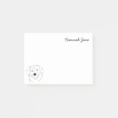 Berner Mountain Dog Zwart & Wit Gepersonaliseerd Post-it® Notes (Voorkant)