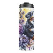 Berner Mountain Dog's Floral Frolic Thermosbeker (Voorkant)
