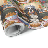 Berner Mountain Holiday Baking: Feestelijke Kerst Cadeaupapier (Rol Hoek)