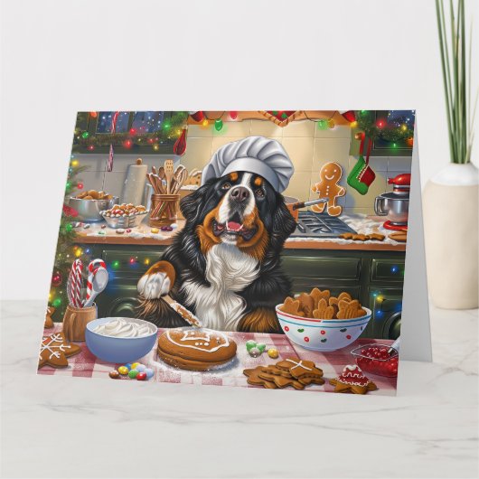 Berner Mountain Holiday Baking: Feestelijke Kerst Kaart (Voorkant)