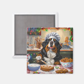 Berner Mountain Holiday Baking: Feestelijke Kerst Magneet (Voorkant / Achterkant)