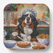 Berner Mountain Holiday Baking: Feestelijke Kerst Papieren Bordje (Voorkant)
