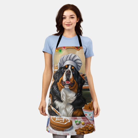 Berner Mountain Holiday Baking: Feestelijke Kerst Schort (Gedragen)