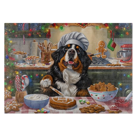 Berner Mountain Holiday Baking: Feestelijke Kerst Snijplank (Voorkant)