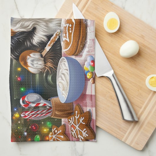 Berner Mountain Holiday Baking: Feestelijke Kerst Theedoek (Quarter Fold)