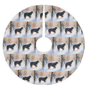 Berner Mountain liet het sneeuwen Kerstmis Kerstboom Rok